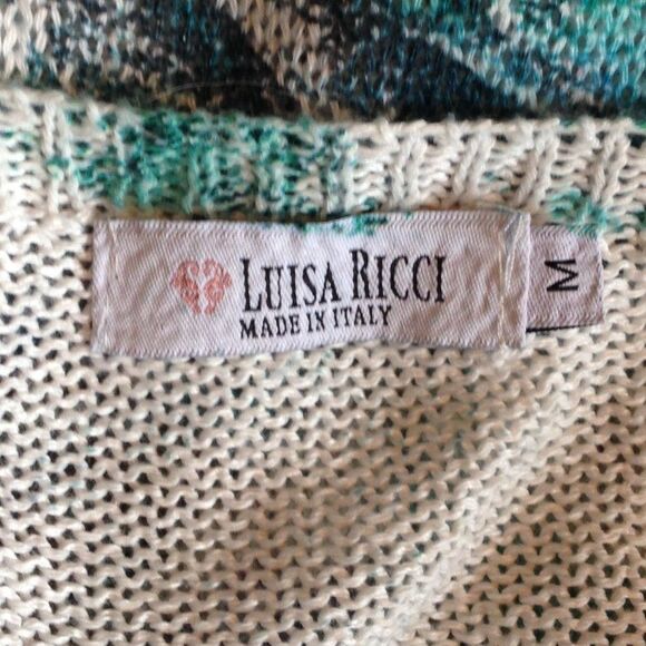 Spring Breeze Luisa Ricci Summer Sweater Top Made in Italy Medium - Picture 5 of 6